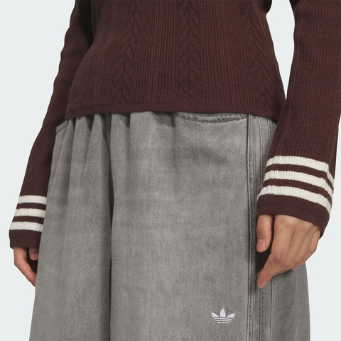 adidas Originals阿迪三叶草2025女子CREW SWEATER毛线套头衫KS5966