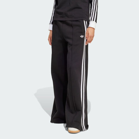 Adidas Original阿迪三叶草2025女子3S WIDE SWEATPT针织长裤JV7473