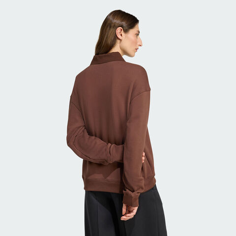 adidas Originals阿迪三叶草2025女子FOOTIE SWEAT针织无帽卫衣JZ0879