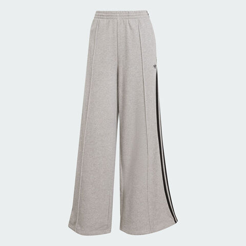 Adidas Original阿迪三叶草2025女子3S WIDE SWEATPT针织长裤JV7476
