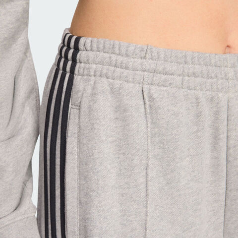 Adidas Original阿迪三叶草2025女子3S WIDE SWEATPT针织长裤JV7476