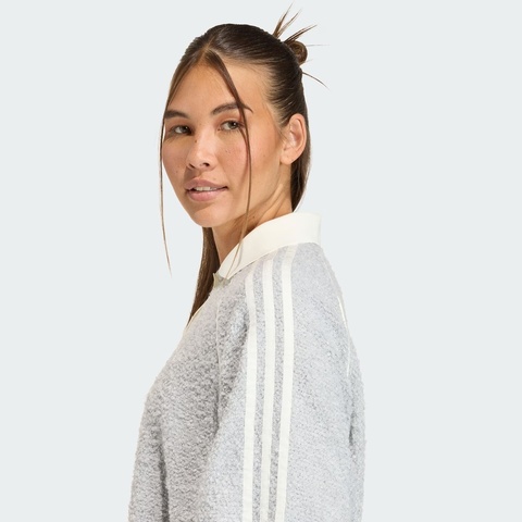 adidas Originals阿迪三叶草2025女子OVZD POLO CREW针织有领长TKS7791