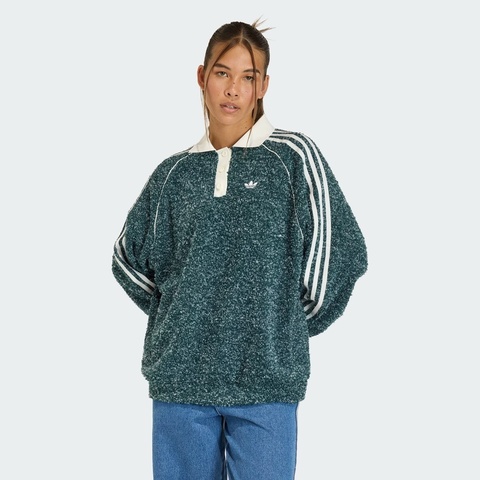 adidas Originals阿迪三叶草2025女子OVZD POLO CREW针织有领长TKS7790