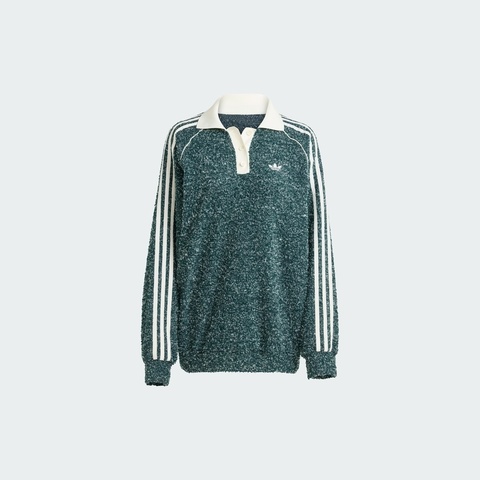 adidas Originals阿迪三叶草2025女子OVZD POLO CREW针织有领长TKS7790