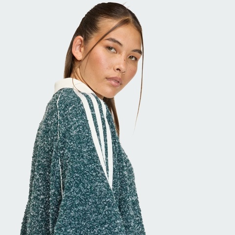 adidas Originals阿迪三叶草2025女子OVZD POLO CREW针织有领长TKS7790