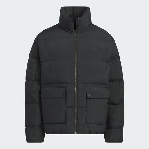 Adidas Original阿迪三叶草2025男子DOWN PUFF厚羽绒服-短KD1857