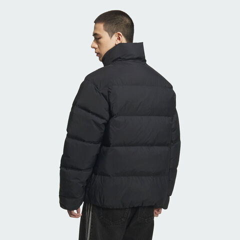 Adidas Original阿迪三叶草2025男子DOWN PUFF厚羽绒服-短KD1857