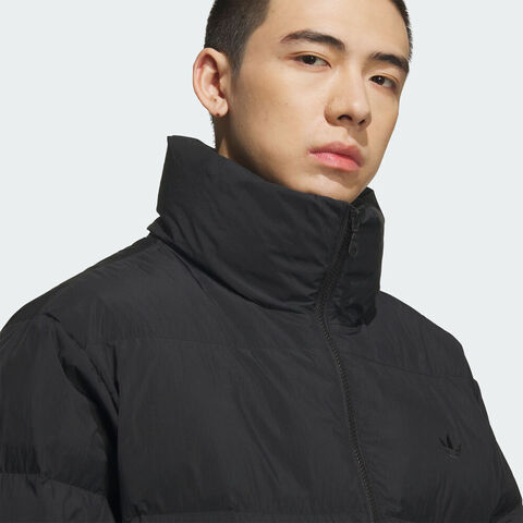 Adidas Original阿迪三叶草2025男子DOWN PUFF厚羽绒服-短KD1857