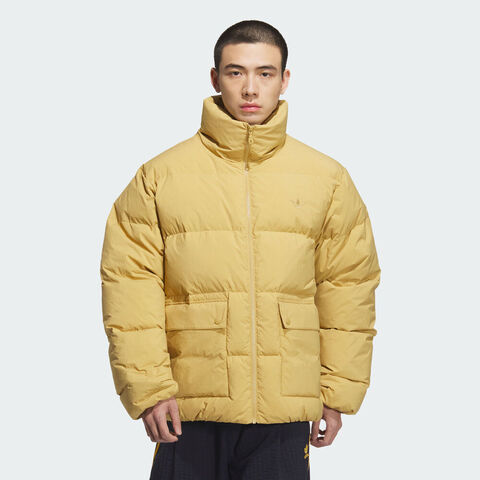 Adidas Original阿迪三叶草2025男子DOWN PUFF厚羽绒服-短KD1859