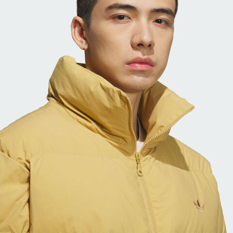 Adidas Original阿迪三叶草2025男子DOWN PUFF厚羽绒服-短KD1859
