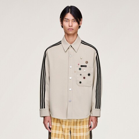 adidas Originals阿迪三叶草2025男子ADI006 SHIRT针织长袖衬衫KC3141