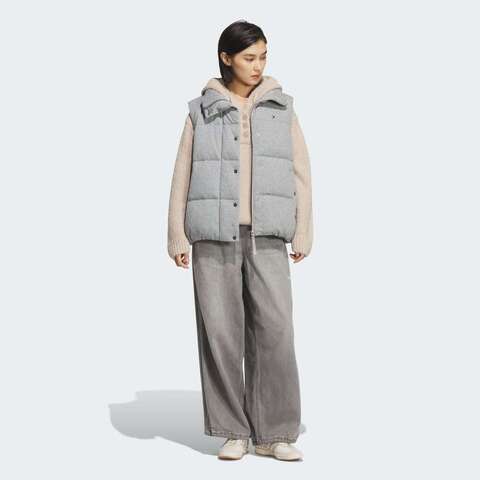 adidas Originals阿迪三叶草2025女子VEST DOWN W羽绒背心KS8495