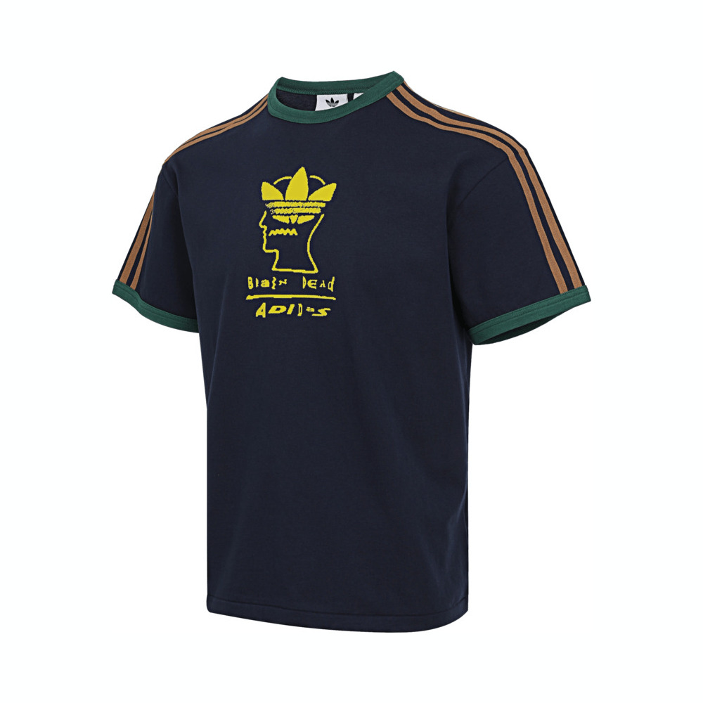 adidas Originals阿迪三叶草2025男子BRAIN DEAD TEE针织无领短TJN2412
