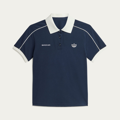 adidas Originals阿迪三叶草2025女子S&R POLO TSHIRT针织有领短TJL7198