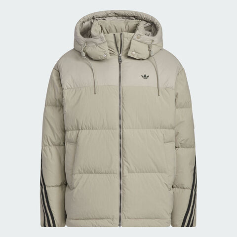 Adidas Original阿迪三叶草2025男子3S PUFFER DOWN厚羽绒服-短KC2563