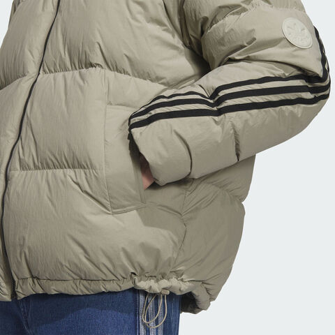 Adidas Original阿迪三叶草2025男子3S PUFFER DOWN厚羽绒服-短KC2563