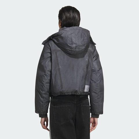 Adidas Original阿迪三叶草2025女子FK DENIM CROP W厚羽绒服-短KC2634