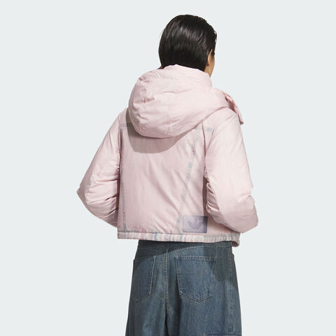 Adidas Original阿迪三叶草2025女子FK DENIM CROP W厚羽绒服-短KC2635