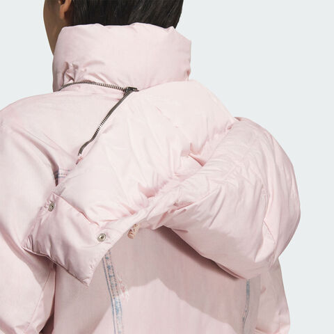 Adidas Original阿迪三叶草2025女子FK DENIM CROP W厚羽绒服-短KC2635