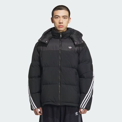 Adidas Original阿迪三叶草2025男子3S PUFFER DOWN厚羽绒服-短KC0173