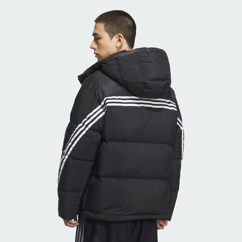 Adidas Original阿迪三叶草2025男子3S PUFFER DOWN厚羽绒服-短KC0173