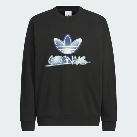 adidas Originals阿迪三叶草2025男子SWEAT CREW针织无帽卫衣KC0116