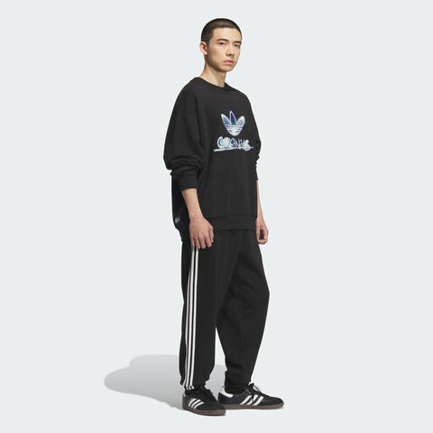 adidas Originals阿迪三叶草2025男子SWEAT CREW针织无帽卫衣KC0116