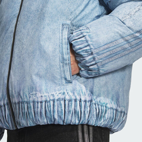 adidas Originals阿迪三叶草2025男子FK DENIM DOWN J厚羽绒服-短KC2632