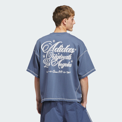 adidas Originals阿迪三叶草2025男子T-Shirt针织无领短TJX6178