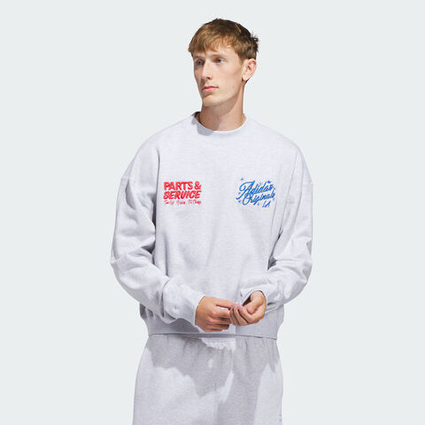 adidas Originals阿迪三叶草2025男子Crew Neck针织无帽卫衣JX3805