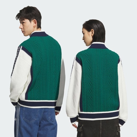 Adidas Original阿迪三叶草2025男子RS U CARDIGAN毛线开衫KS5962
