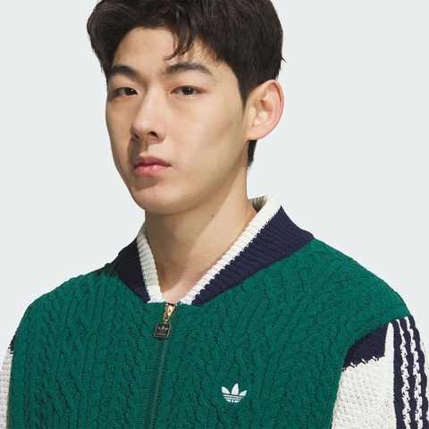 Adidas Original阿迪三叶草2025男子RS U CARDIGAN毛线开衫KS5962