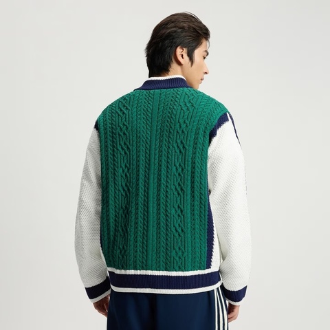 Adidas Original阿迪三叶草2025男子RS U CARDIGAN毛线开衫KS5962