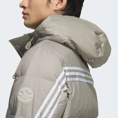 adidas Originals阿迪三叶草2025男子3S LONG DOWN U厚羽绒服-长KF3698
