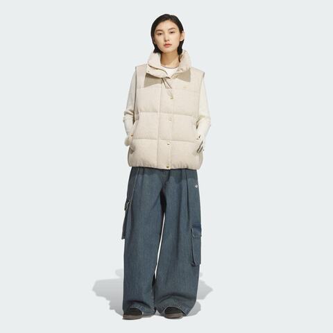 adidas Originals阿迪三叶草2025女子VEST DOWN W羽绒背心KS6111