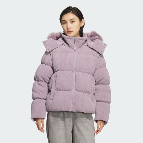 adidas Originals阿迪三叶草2025女子LUX JKT DOWN W厚羽绒服-短KS8499