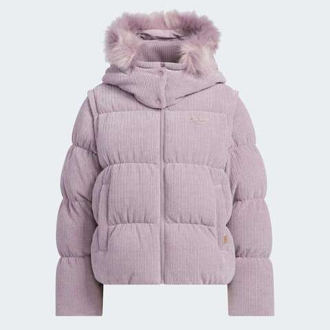 adidas Originals阿迪三叶草2025女子LUX JKT DOWN W厚羽绒服-短KS8499