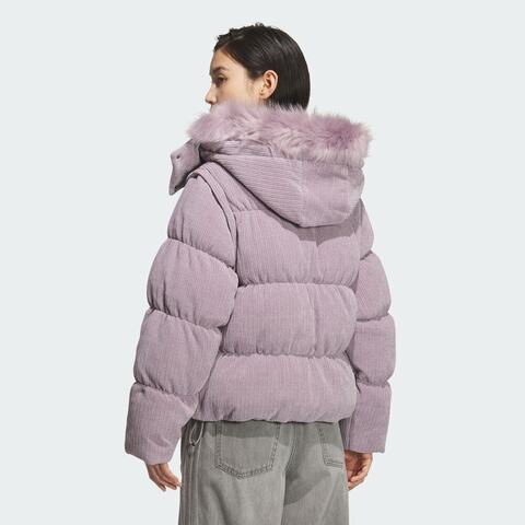 adidas Originals阿迪三叶草2025女子LUX JKT DOWN W厚羽绒服-短KS8499