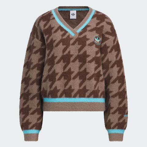 adidas Originals阿迪三叶草2025女子HTTH SWEATER毛线套头衫KC2688