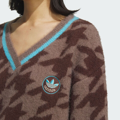 adidas Originals阿迪三叶草2025女子HTTH SWEATER毛线套头衫KC2688