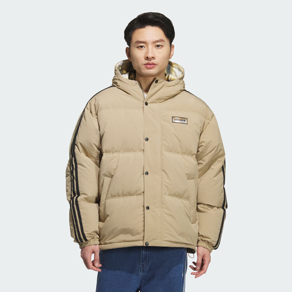 adidas Originals阿迪三叶草2025男子REVERSIBLE DOWN厚羽绒服-短KF9278