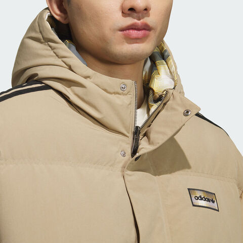 adidas Originals阿迪三叶草2025男子REVERSIBLE DOWN厚羽绒服-短KF9278