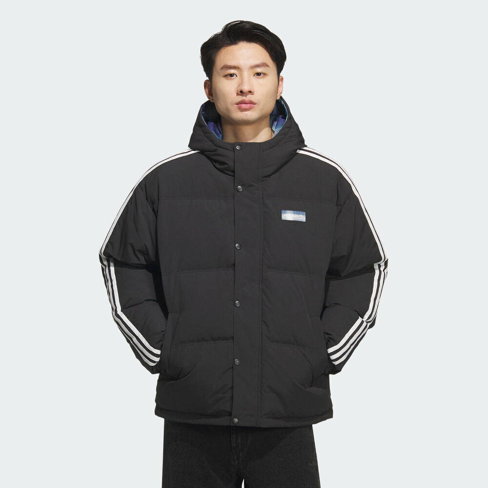 adidas Originals阿迪三叶草2025男子REVERSIBLE DOWN厚羽绒服-短KF9277