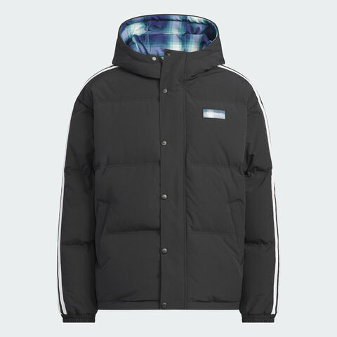 adidas Originals阿迪三叶草2025男子REVERSIBLE DOWN厚羽绒服-短KF9277