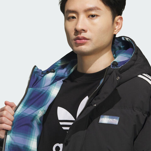adidas Originals阿迪三叶草2025男子REVERSIBLE DOWN厚羽绒服-短KF9277