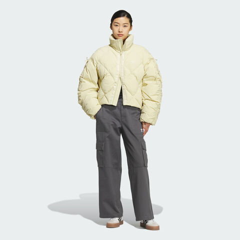 adidas Originals阿迪三叶草2025女子BOW COM DOWN厚羽绒服-短KC2613