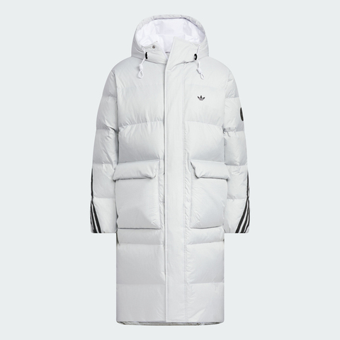 adidas Originals阿迪三叶草2025男子3S LONG DOWN U厚羽绒服-长KC2566