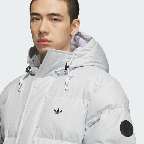adidas Originals阿迪三叶草2025男子3S LONG DOWN U厚羽绒服-长KC2566