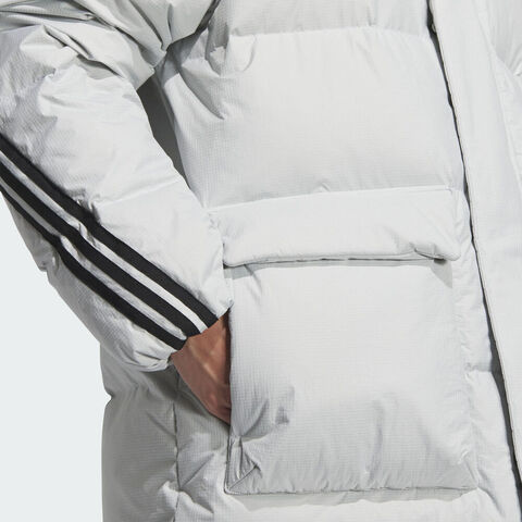 adidas Originals阿迪三叶草2025男子3S LONG DOWN U厚羽绒服-长KC2566