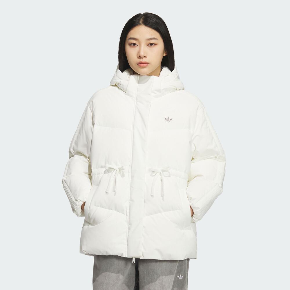 Adidas Original阿迪三叶草2025女子BOW MID DOWN厚羽绒服-短KF3685